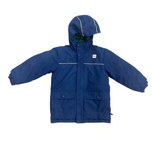 MEC Toaster Parka Blue Green Stripe Size 6